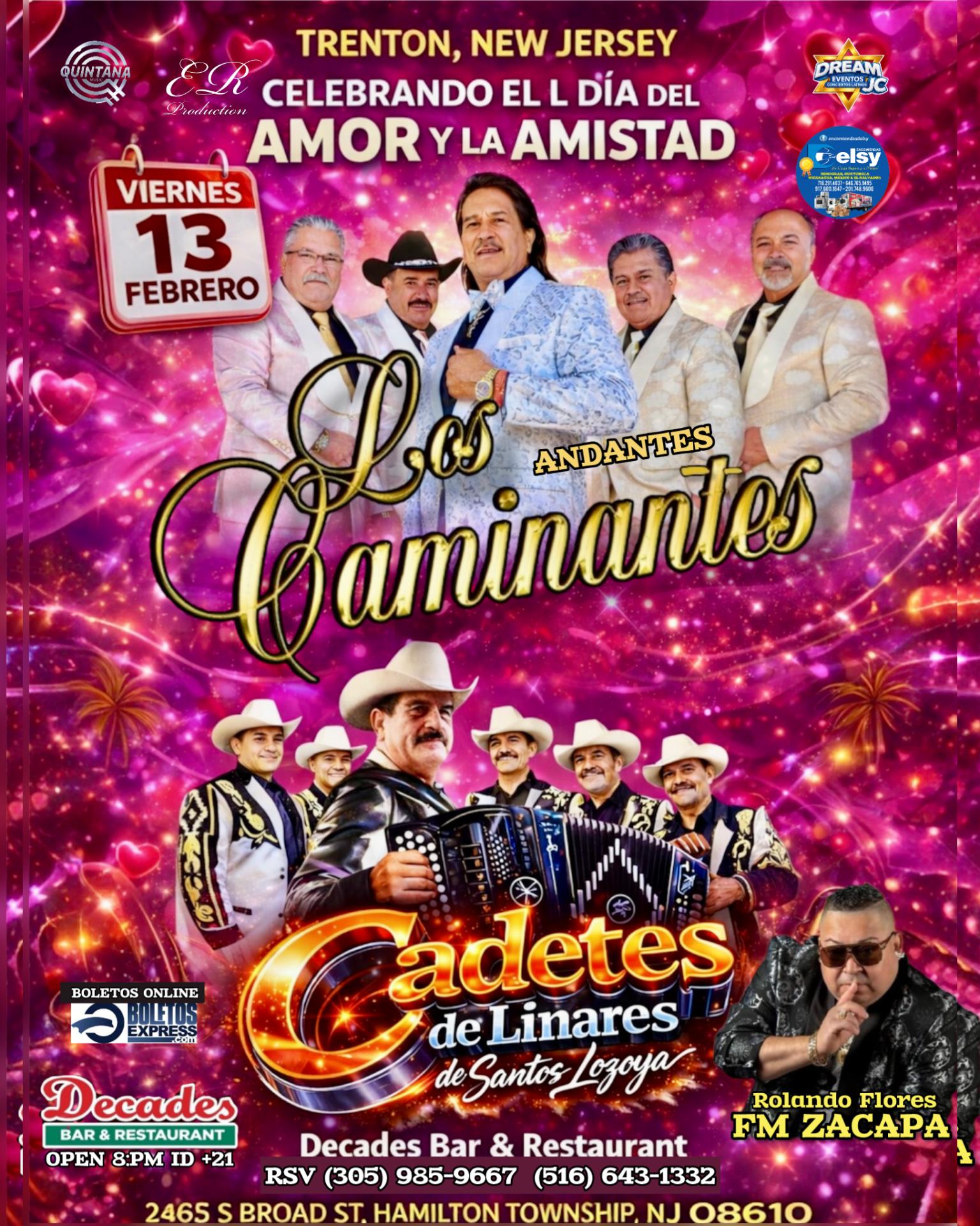 Buy tickets for Los Caminantes 🎥AndanteLive vs Cadetea de Linares / Trenton NJ / Viernes 13 Febrero Los Caminantes 🎥AndanteLive vs Cadetea de Linares / Trenton NJ / Viernes 13 Febrero