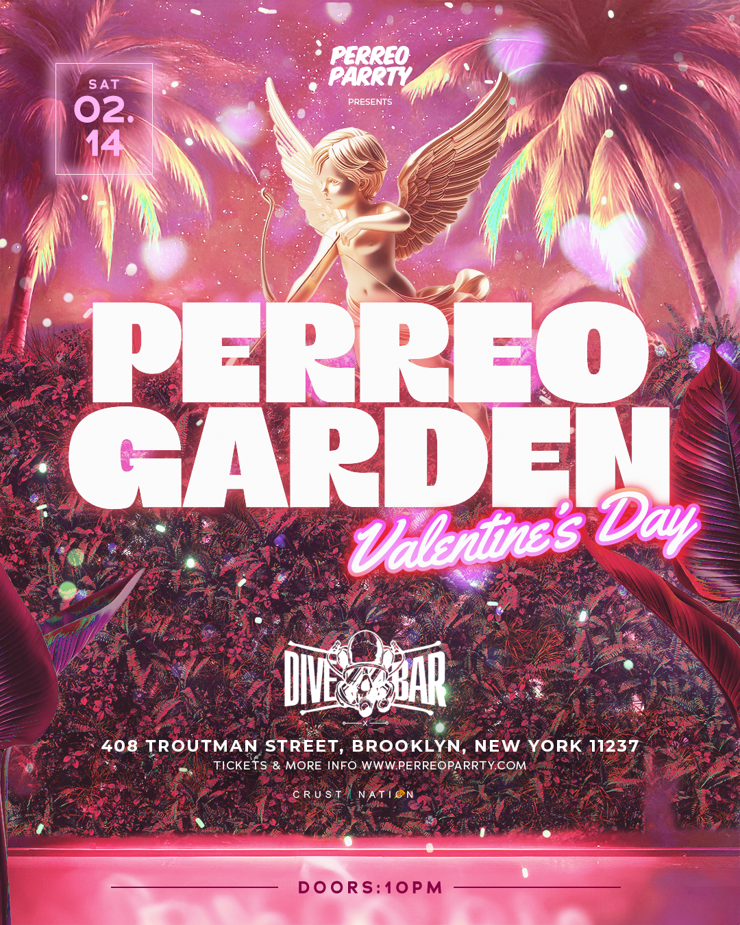 Perreo Garden: Valentines Day Edition in Brooklyn at DiveBar NYC