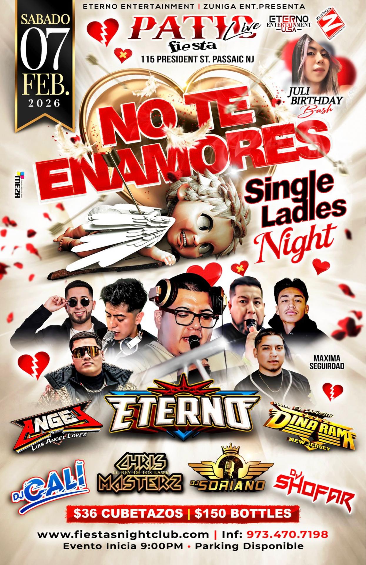 SONIDO ETERNO, ANGEL, DINARAMA, CHRIS MASTER, DJ CALI, DJ SORIANO, DJ SHOFAR