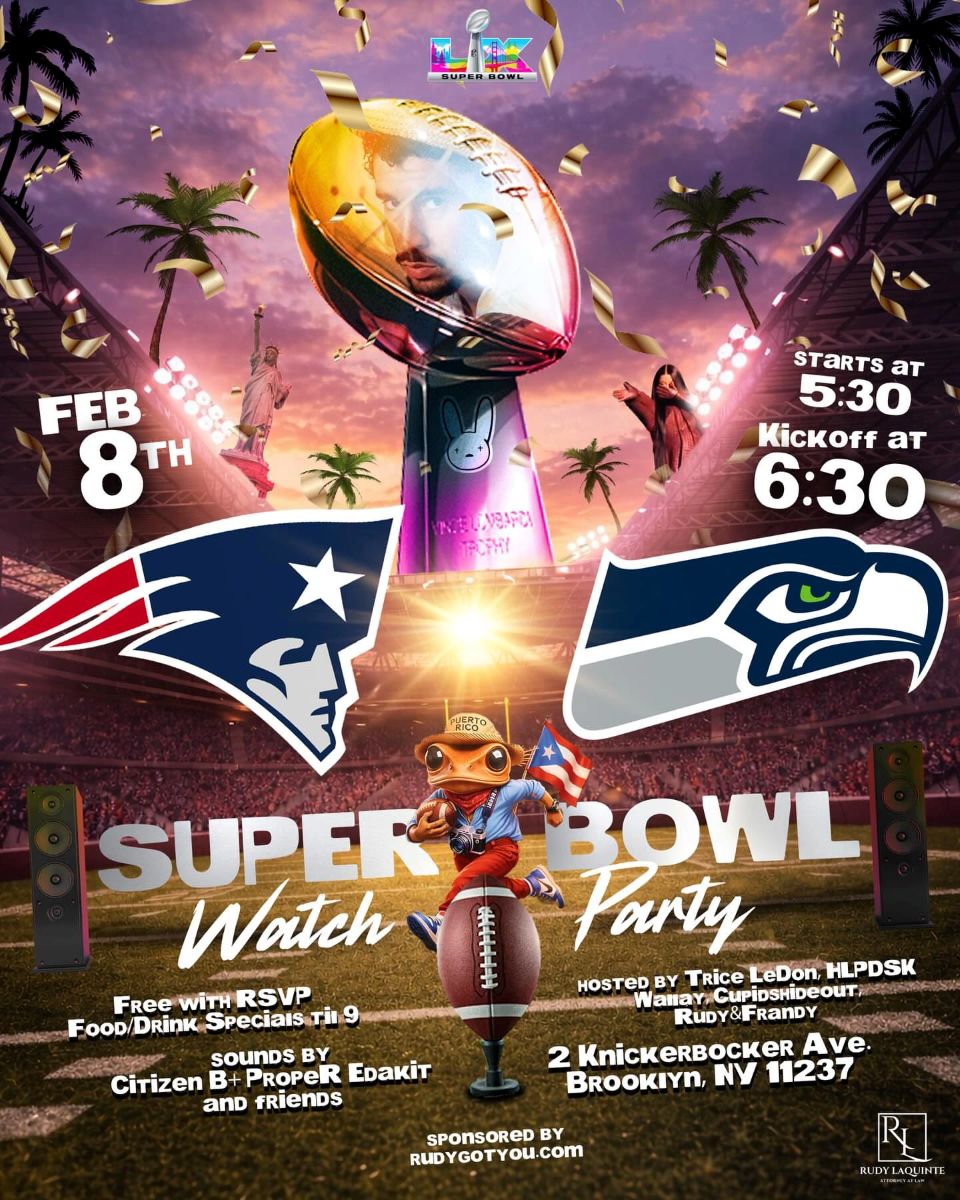 Super Bowl Watch Party Brooklyn NYC 2026 | Free Tickets & Drink Specials