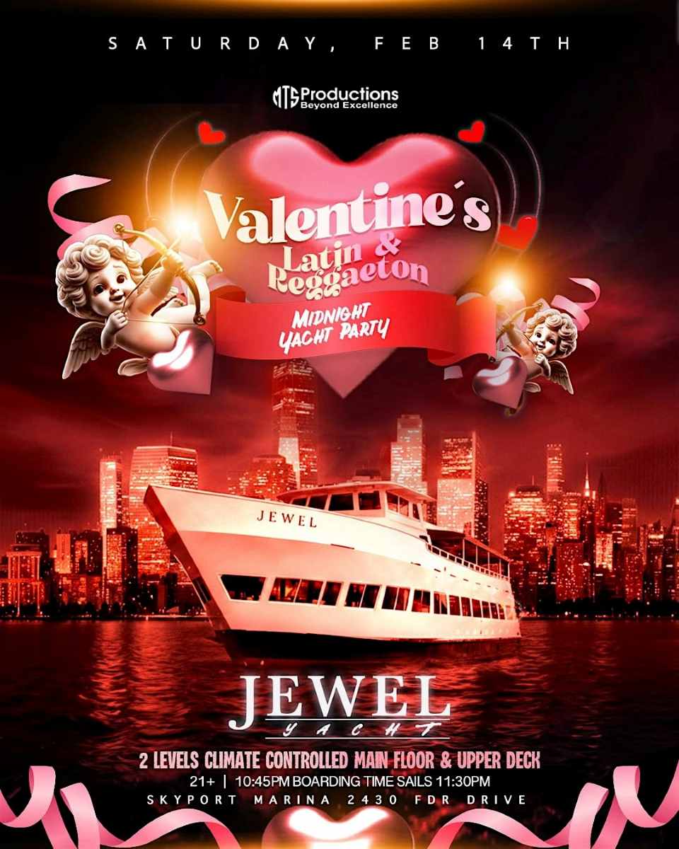 Buy tickets for Latin + Reggaeton Midnight Yacht Party: Valentine’s Edition Latin + Reggaeton Midnight Yacht Party: Valentine’s Edition