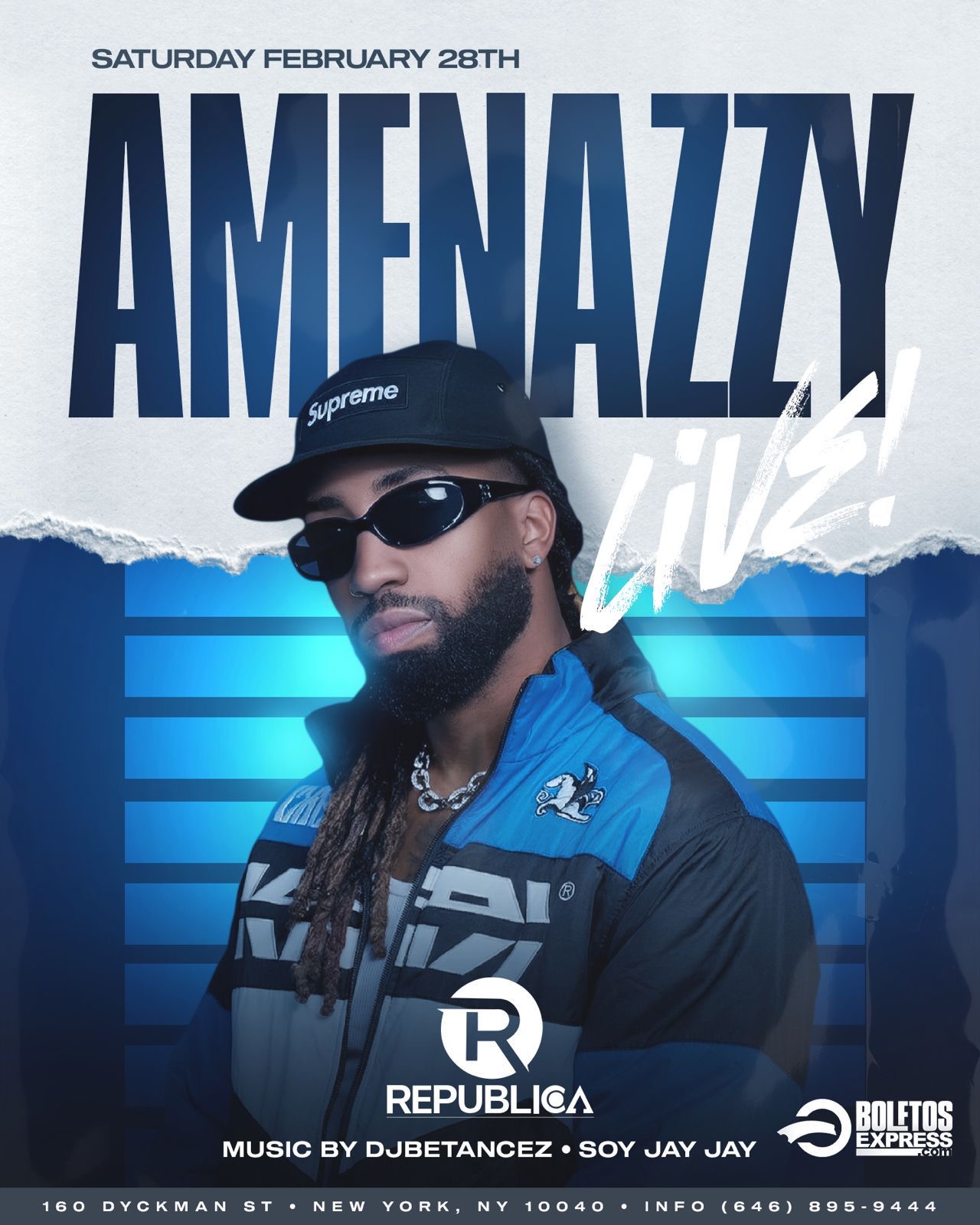 Buy tickets for AMENAZZY REPUBLICA UPTOWN AMENAZZY REPUBLICA UPTOWN