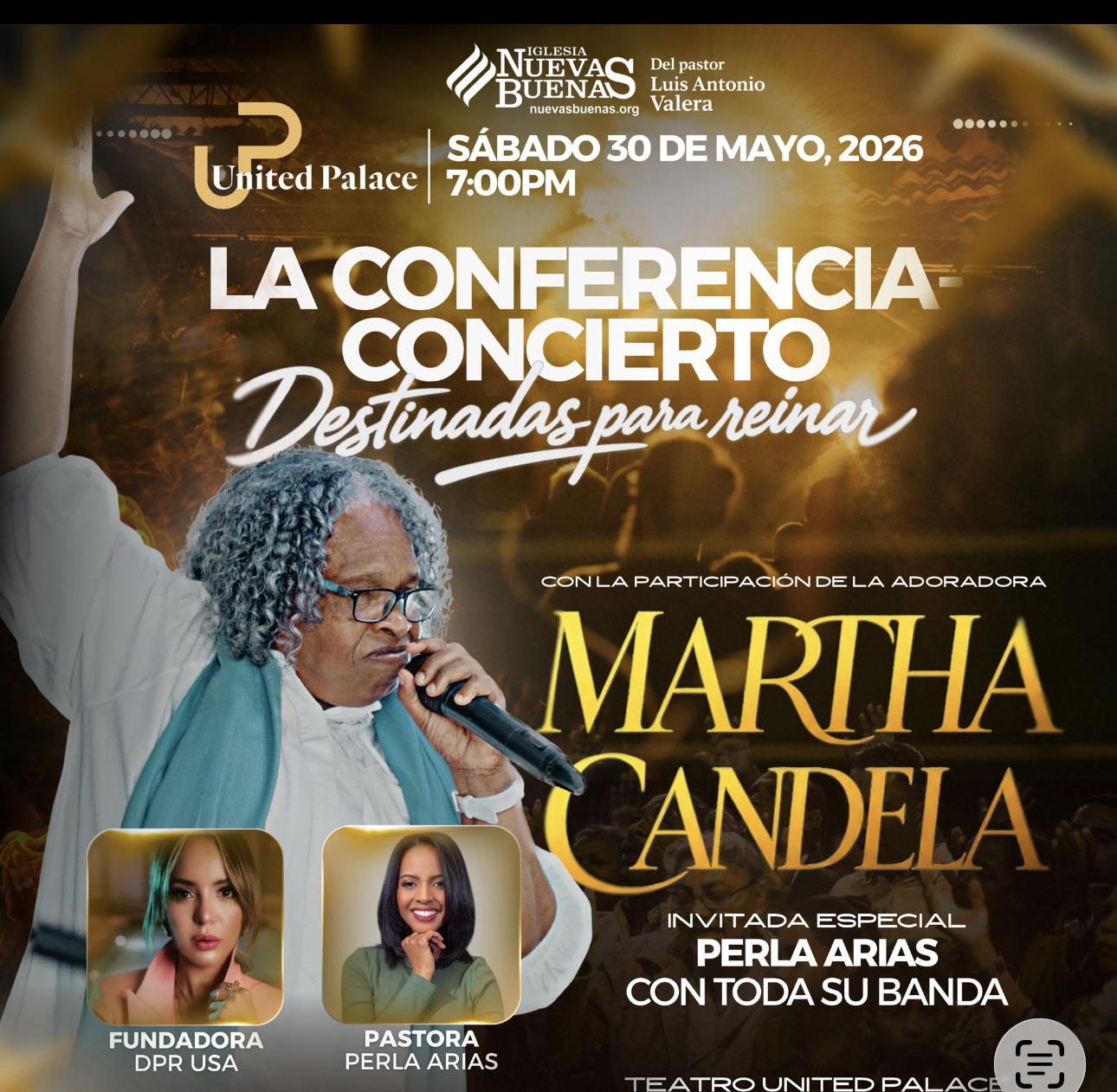 Destinadas Para Reinar con la adoradora Martha Candela <br> Perla Arias <br> Mei Ling Aquino