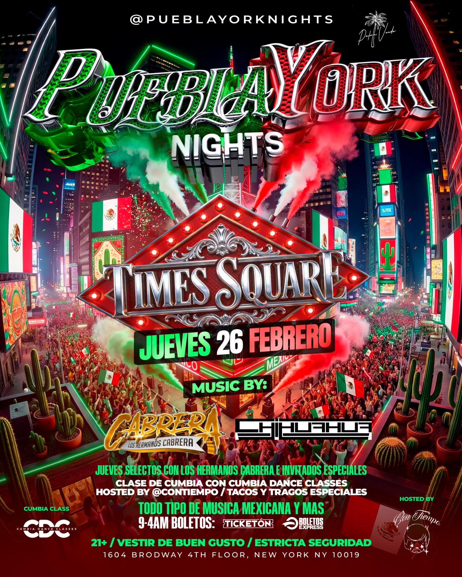 PueblaYork Thursdays Times Square