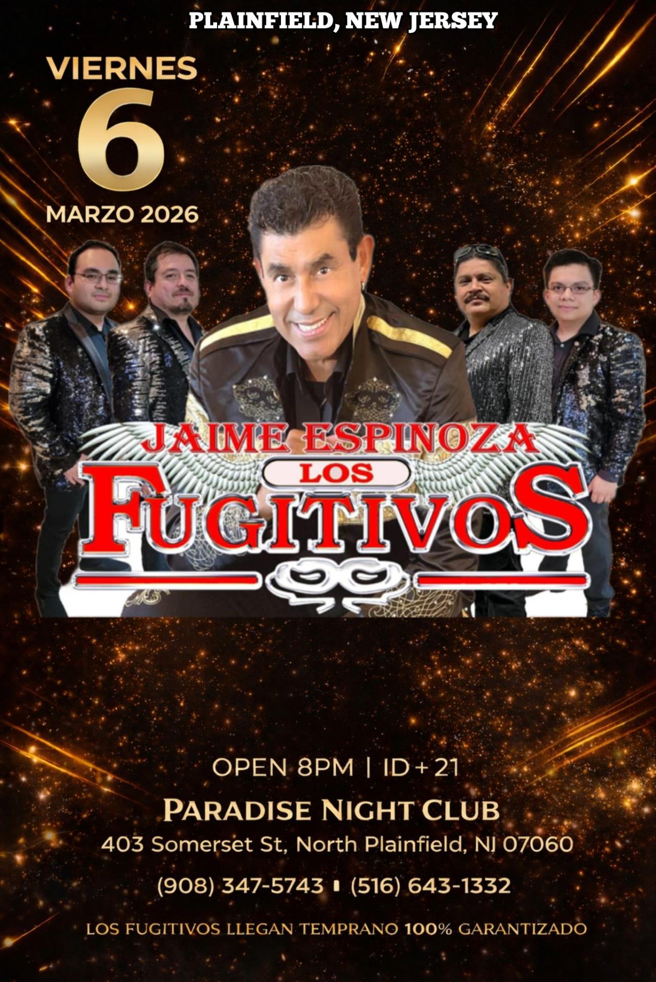 Buy tickets for JAIME ESPINOZA - LOS FUGITIVOS JAIME ESPINOZA - LOS FUGITIVOS