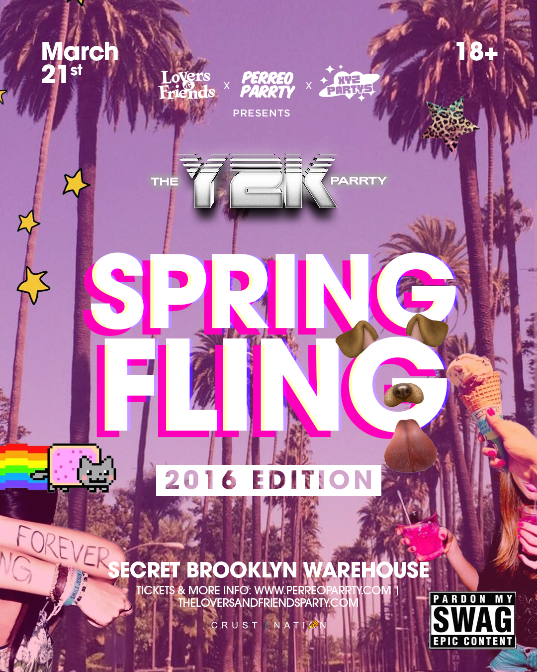 SPRING FLING - Y2K Parrty - 2016 Edition - Secret Brooklyn Warehouse | 18+