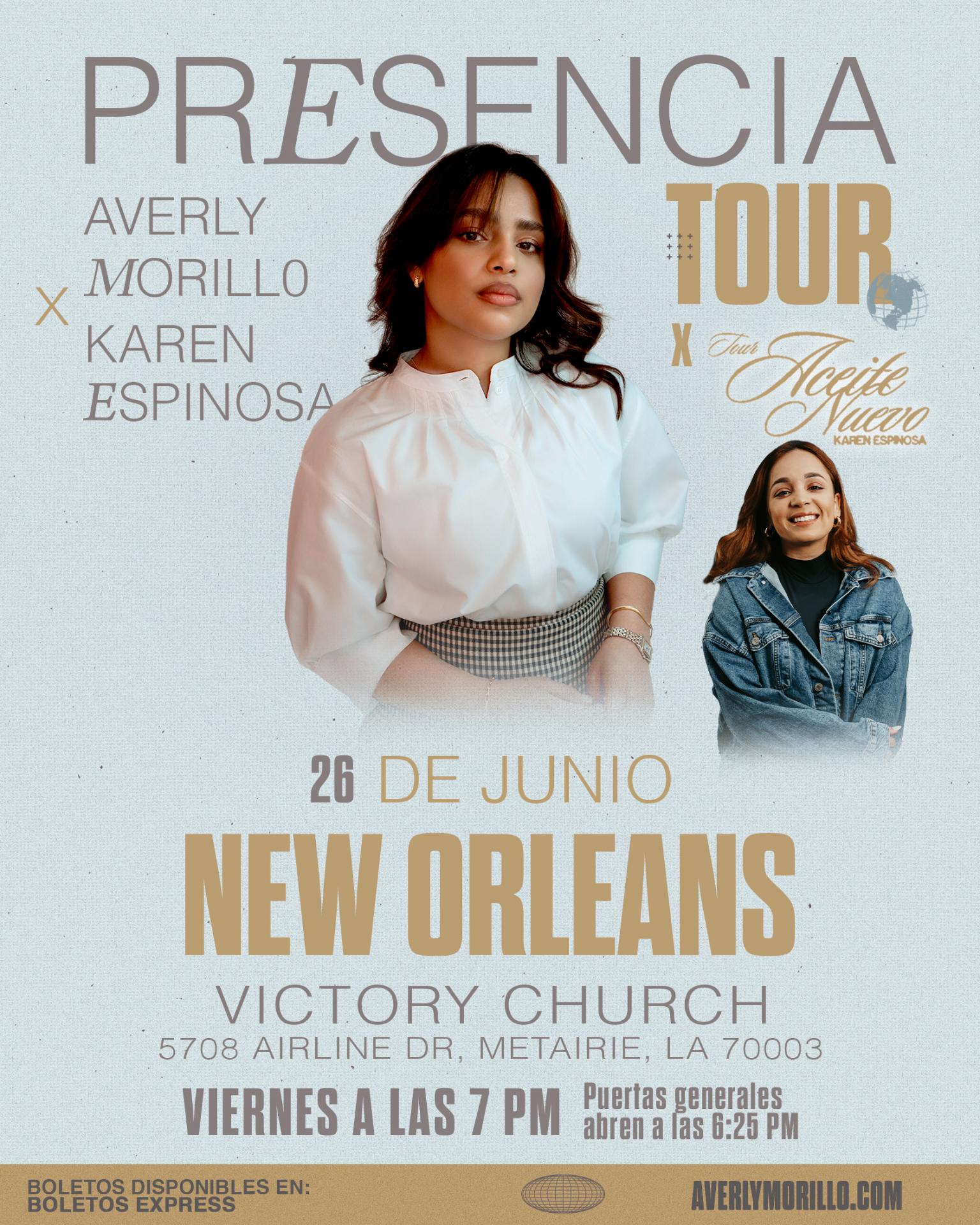 Averly Morillo - Presencia Tour - Nuevo Orleans