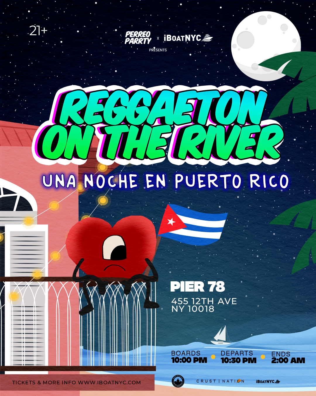 Buy tickets for UNA NOCHE EN PUERTO RICO - Puerto Rican Parade Boat Party Cruise UNA NOCHE EN PUERTO RICO - Puerto Rican Parade Boat Party Cruise