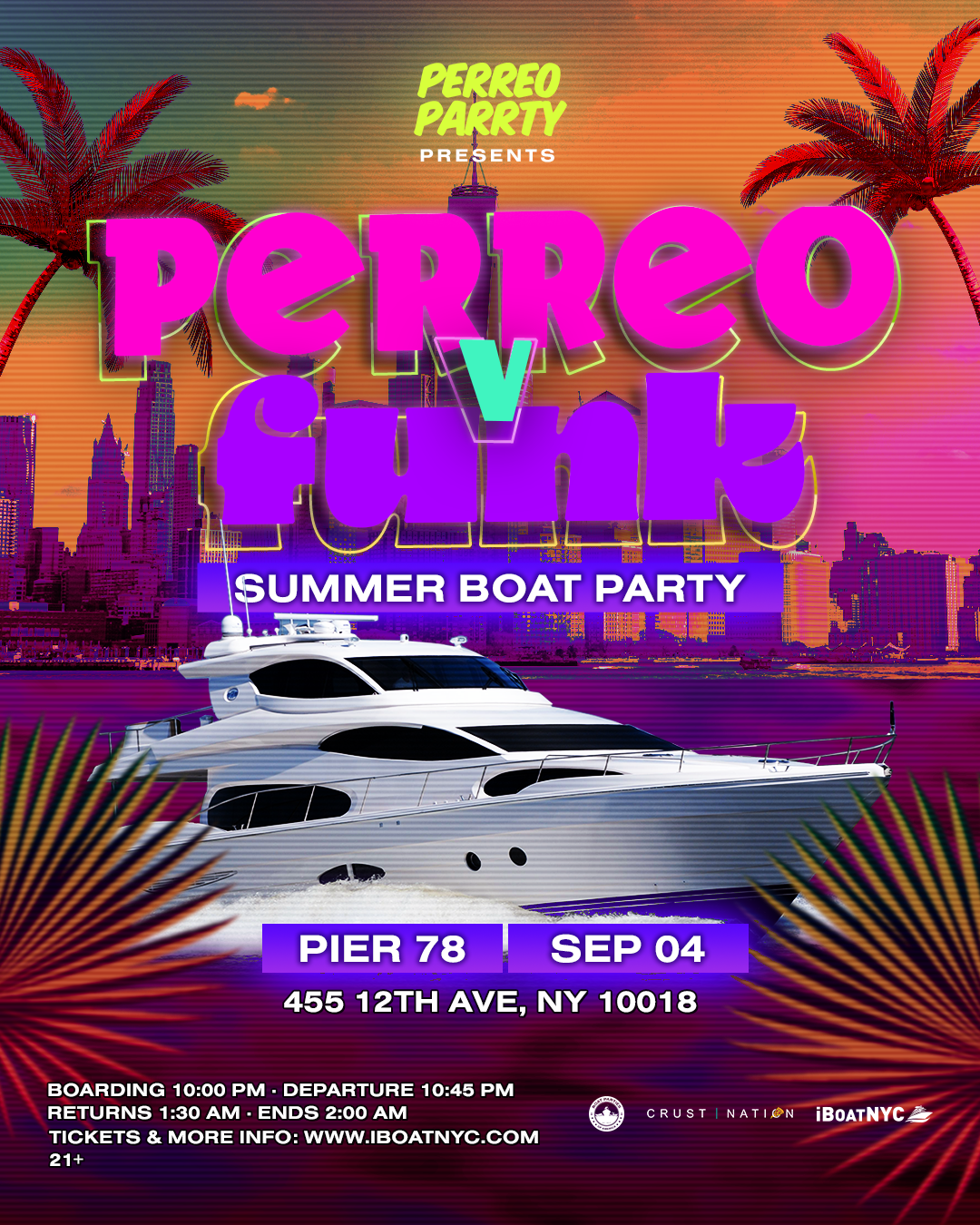 Buy tickets for PERREO vs FUNK - Labor Day Brazil Boat Party Yacht Cruise PERREO vs FUNK - Labor Day Brazil Boat Party Yacht Cruise