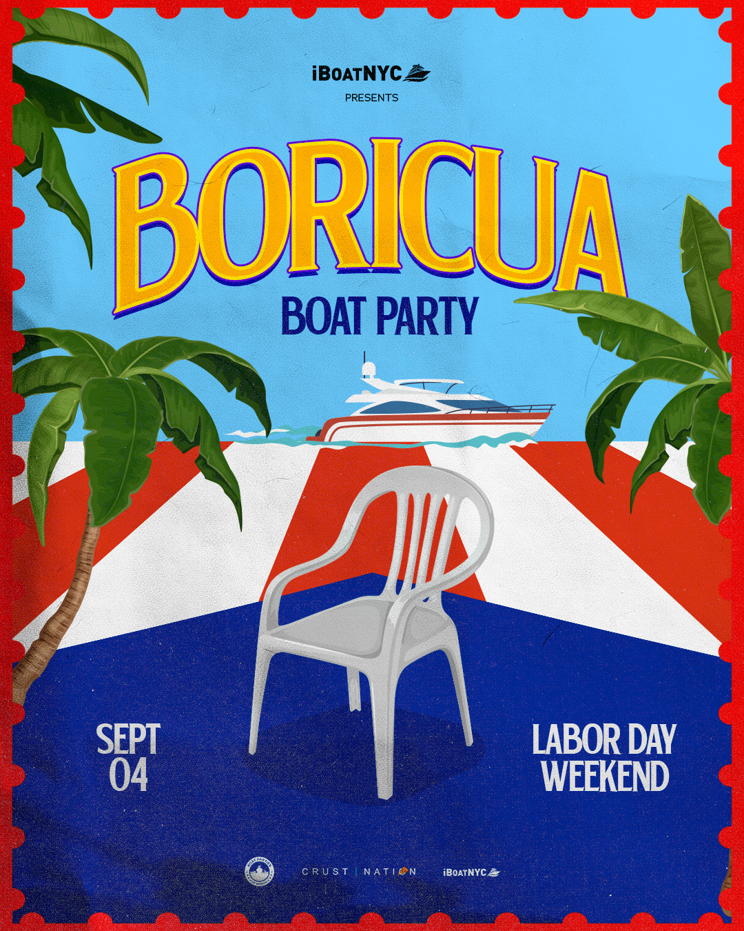 Buy tickets for BORICUA LABOR DAY BOAT PARTY - Puerto Rican Yacht Cruise BORICUA LABOR DAY BOAT PARTY - Puerto Rican Yacht Cruise