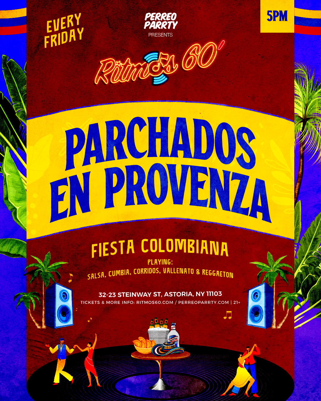 Ritmos: Parchados En Provenza - Colombian Salsa, Vallenato Reggaeton Party
