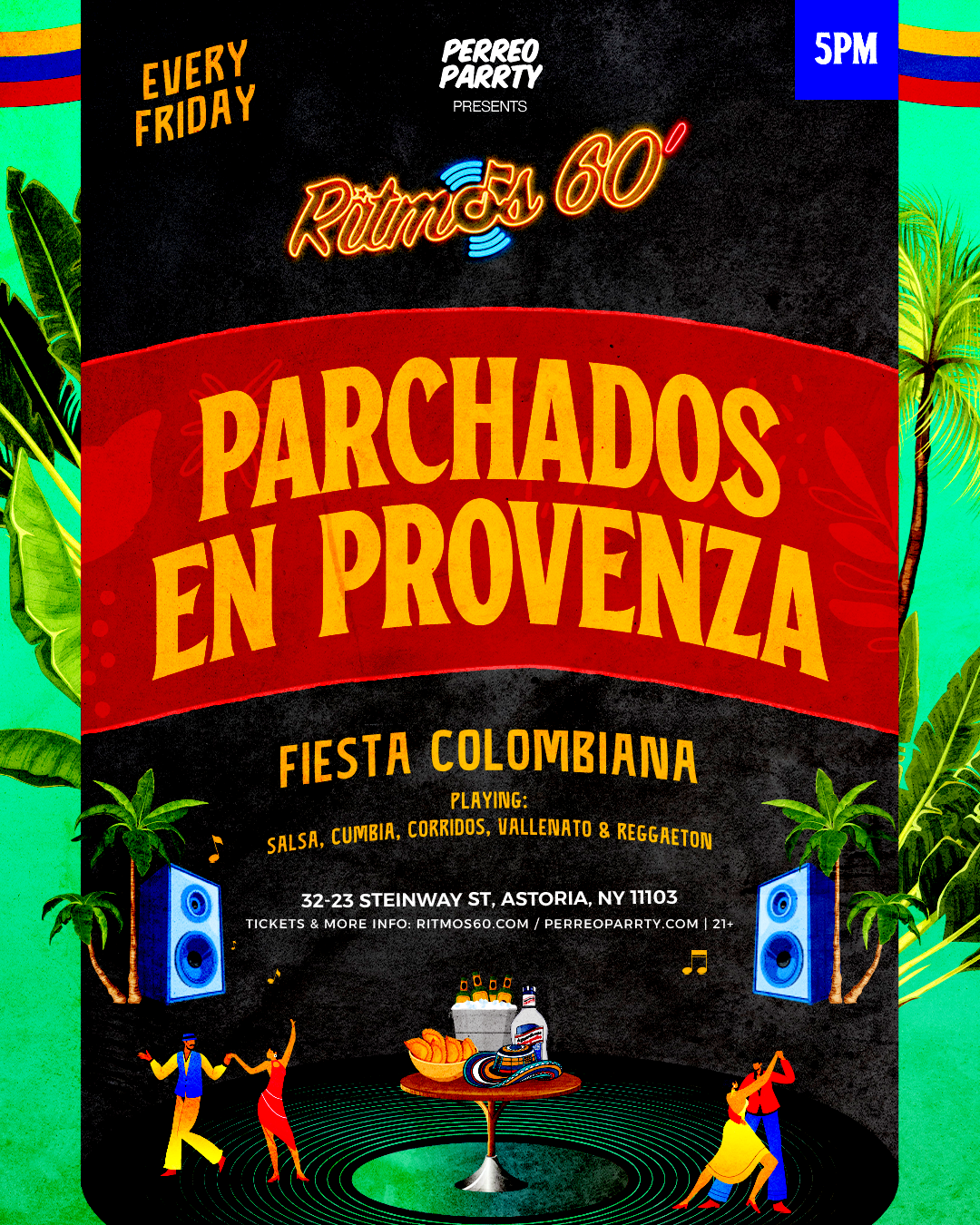 Buy tickets for Ritmos: Parchados En Provenza - Colombian Salsa, Vallenato Reggaeton Party Ritmos: Parchados En Provenza - Colombian Salsa, Vallenato Reggaeton Party
