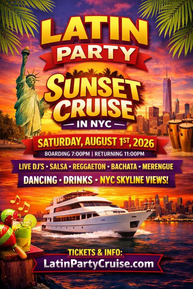 Buy tickets for Latin Party Sunset Cruise Latin Party Sunset Cruise