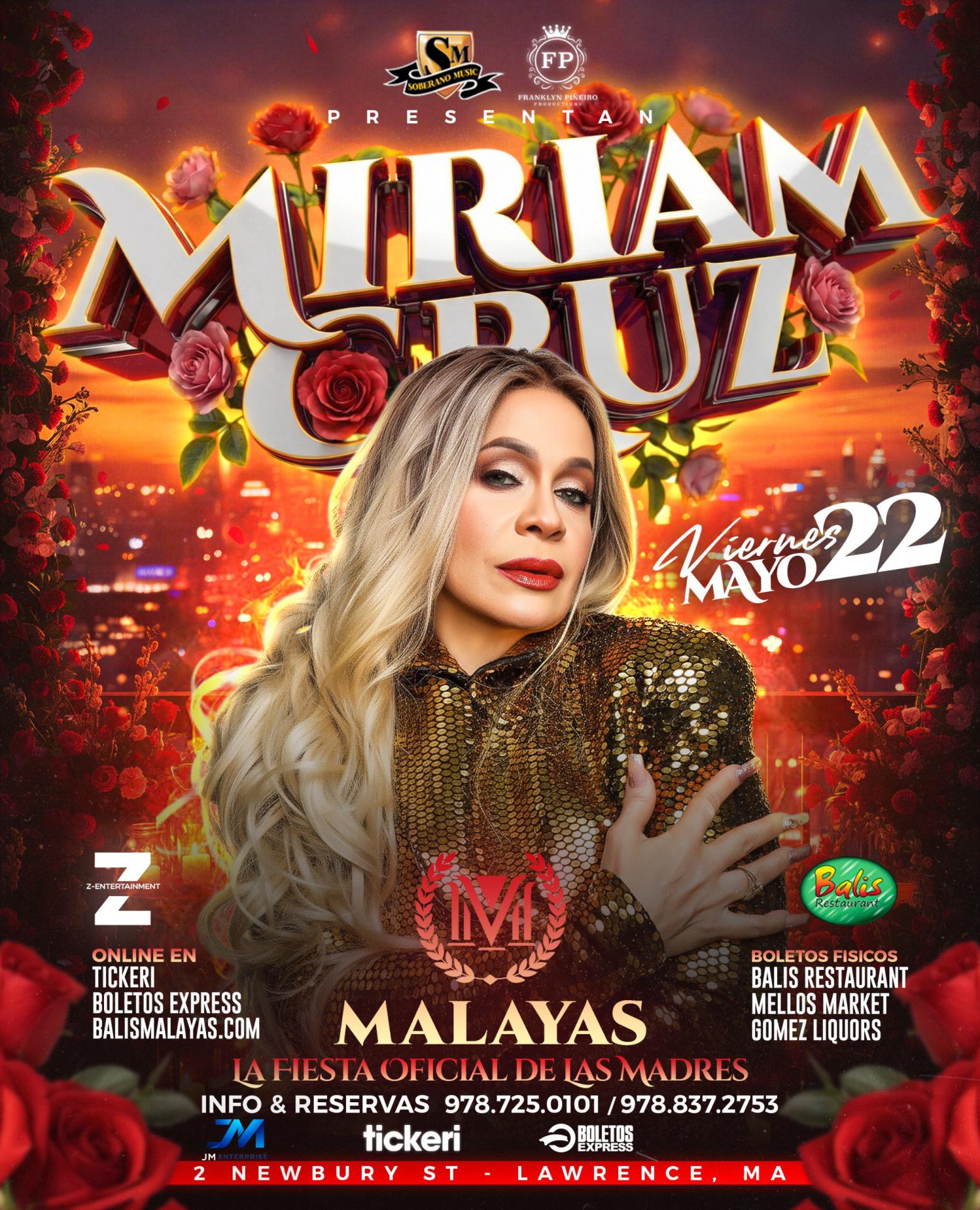 Buy tickets for Miriam Cruz En Concierto Miriam Cruz En Concierto