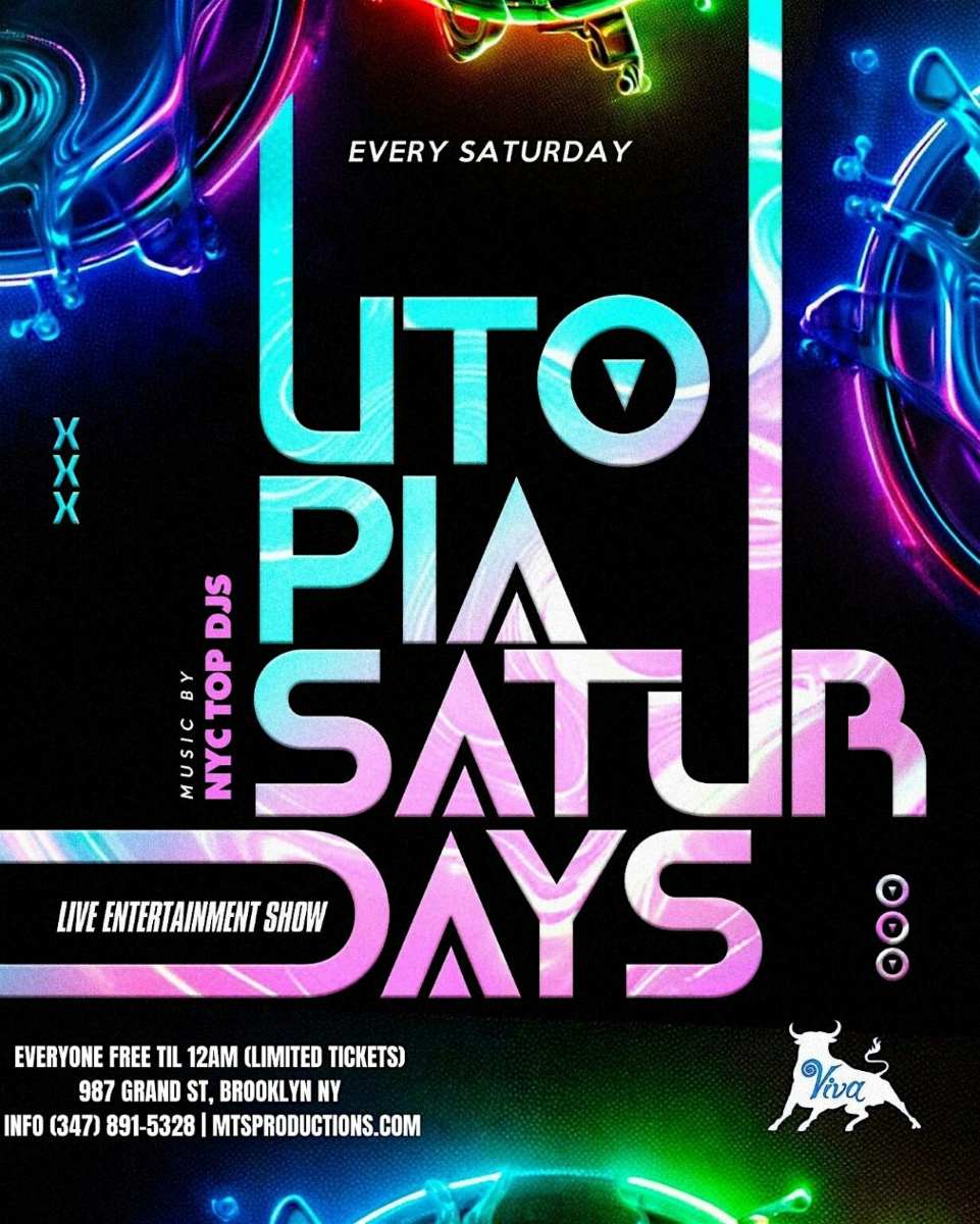 Utopia Saturdays at Viva Toro Nightclub – April 4th | Williamsburg BK