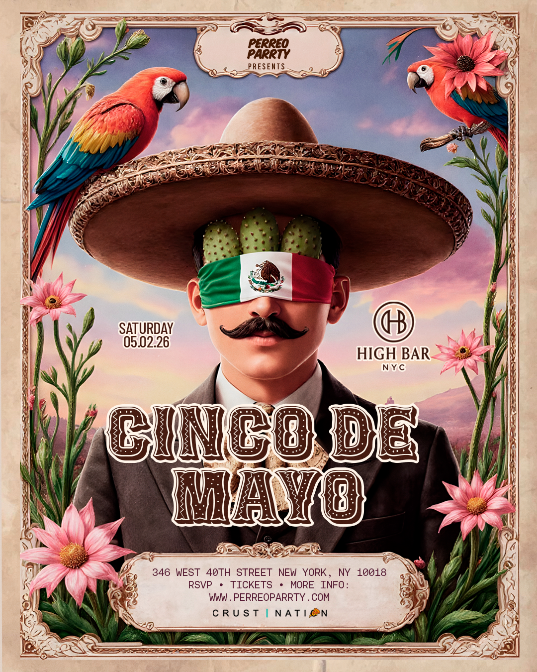 Buy tickets for HB Rooftop - Midtown Cinco De Mayo Party Skyline NYC Views HB Rooftop - Midtown Cinco De Mayo Party Skyline NYC Views