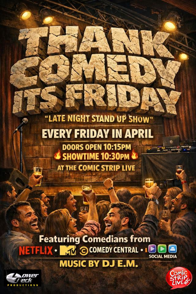 Buy tickets for Thank Comedy It's Friday @ Comic Strip Live Thank Comedy It's Friday @ Comic Strip Live