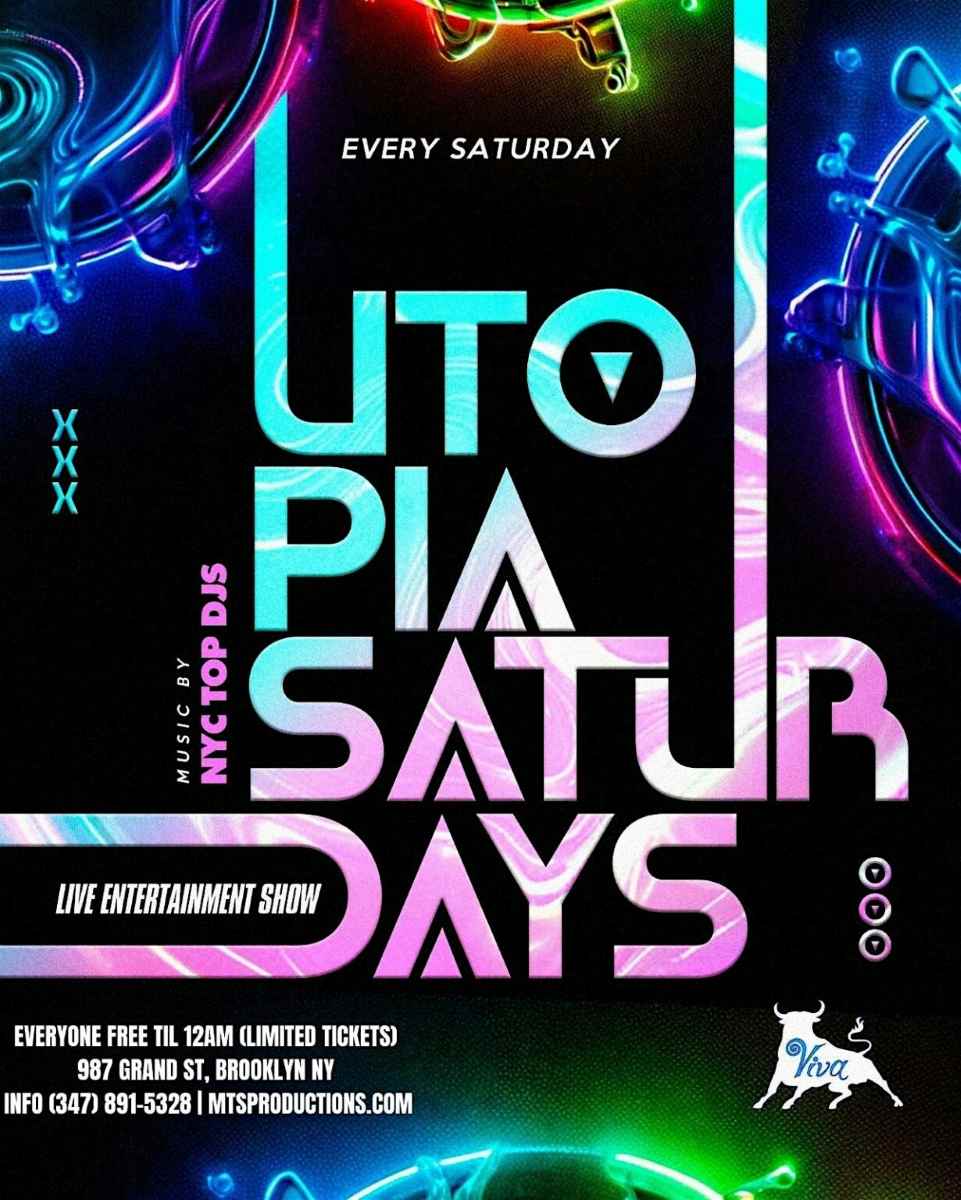 Buy tickets for Utopia Saturdays at Viva Toro Nightclub – Apr 18 | Williamsburg BK Utopia Saturdays at Viva Toro Nightclub – Apr 18 | Williamsburg BK