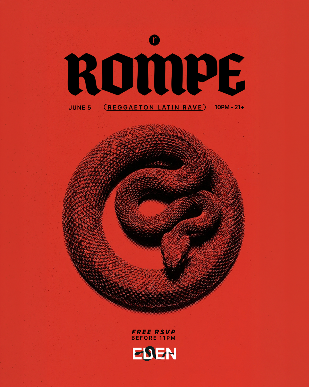 Rompe → FREE RSVP (21+)