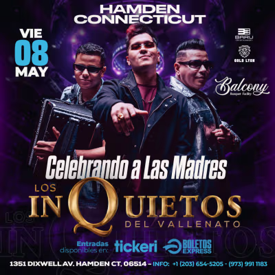 Buy tickets for Los Inquietos del Vallenato | Hamden, CT Los Inquietos del Vallenato | Hamden, CT