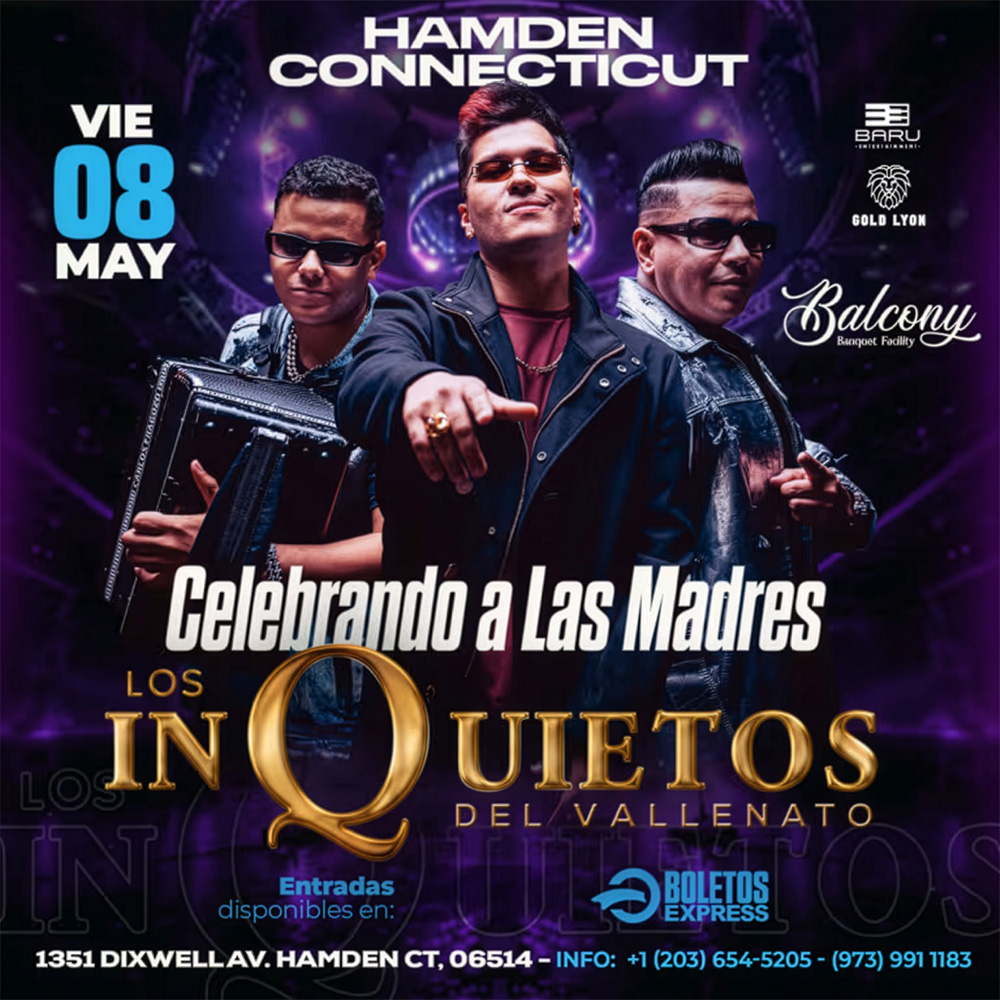 Buy tickets for Los Inquietos del Vallenato | Hamden, CT Los Inquietos del Vallenato | Hamden, CT