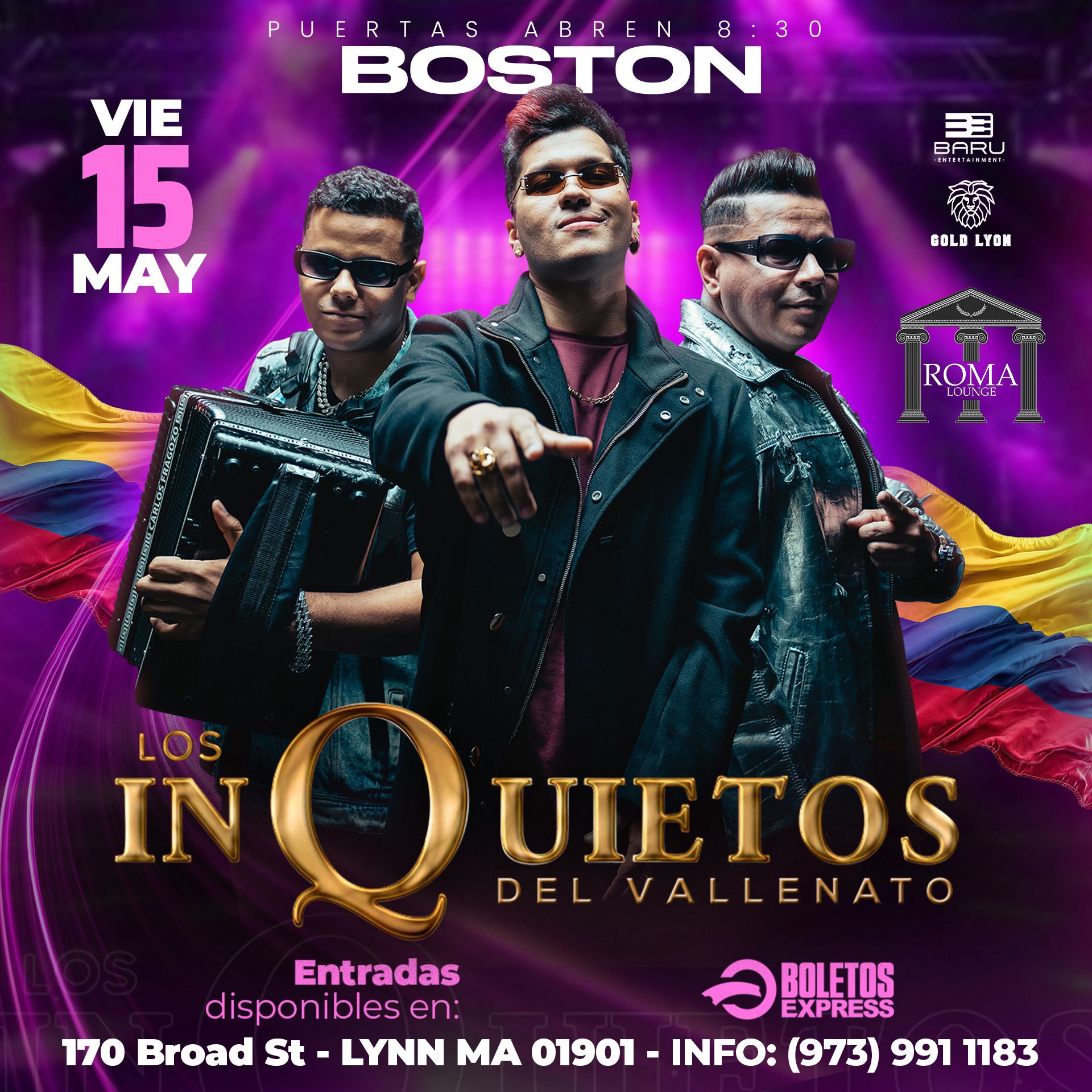 Los Inquietos del Vallenato | Boston