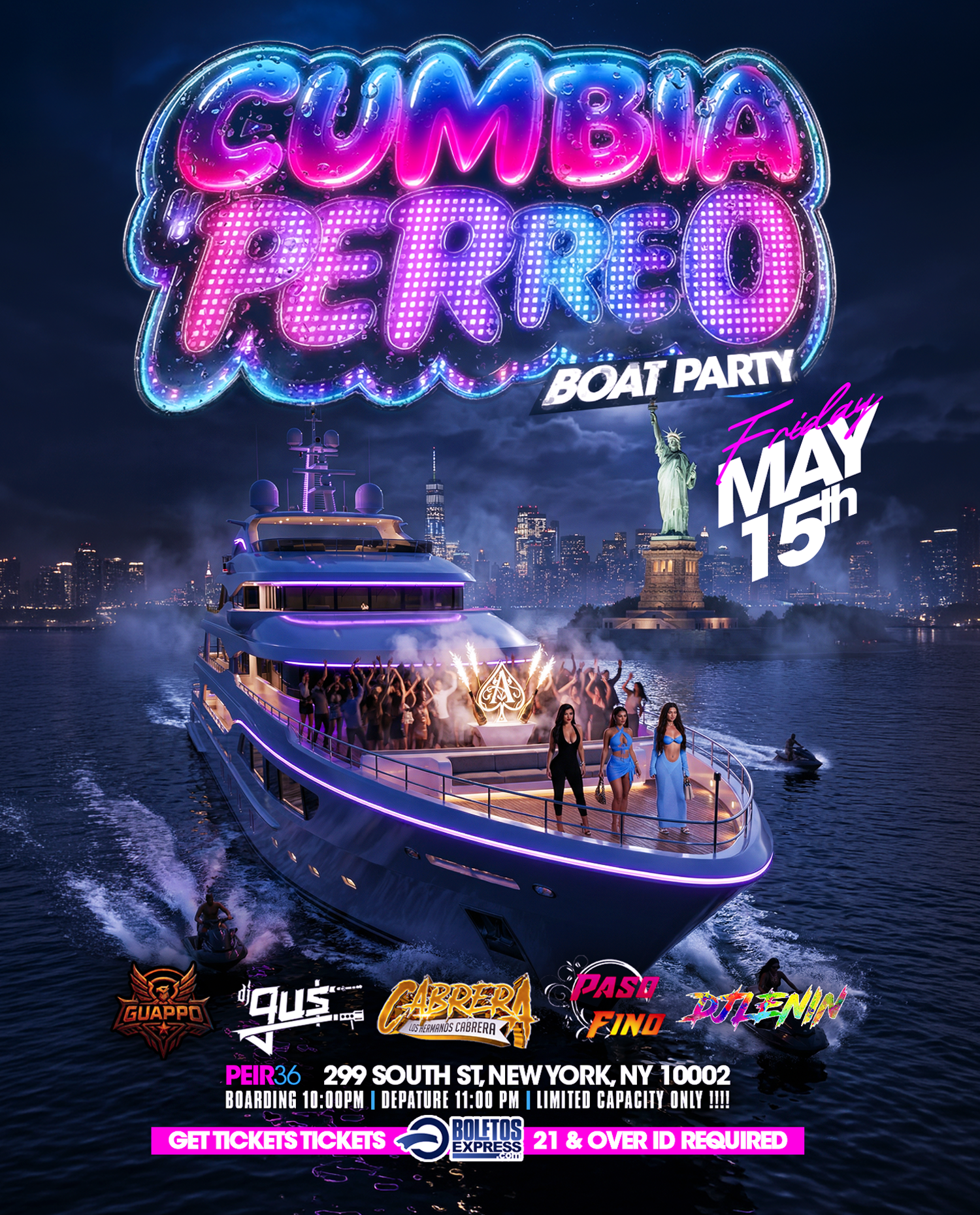 Cumbia y Perreo Boat Party
