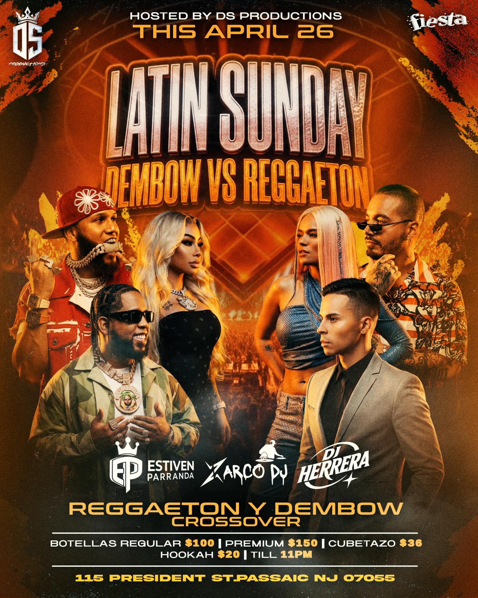 LATIN SUNDAY - DEMBOW VS REGGAETON CROSSOVER