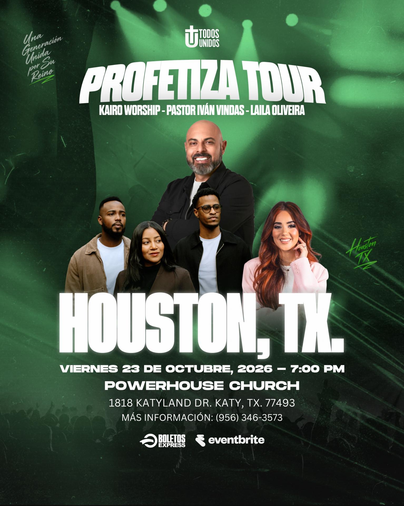 Buy tickets for PROFETIZA TOUR - HOUSTON, TX PROFETIZA TOUR - HOUSTON, TX