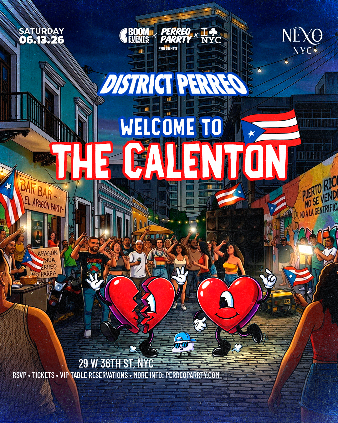 Welcome to Calenton Reggaeton Puerto Rico Party NEXO Nightclub NYC