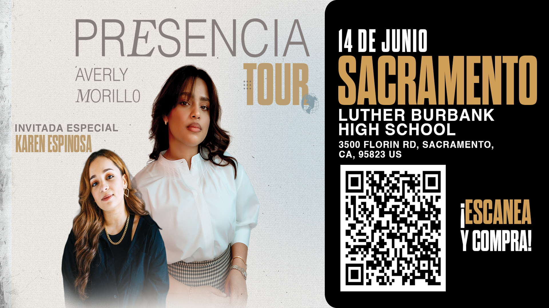 Buy tickets for AVERLY MORILLO & KAREN ESPINOSA | SACRAMENTO, CA AVERLY MORILLO & KAREN ESPINOSA | SACRAMENTO, CA
