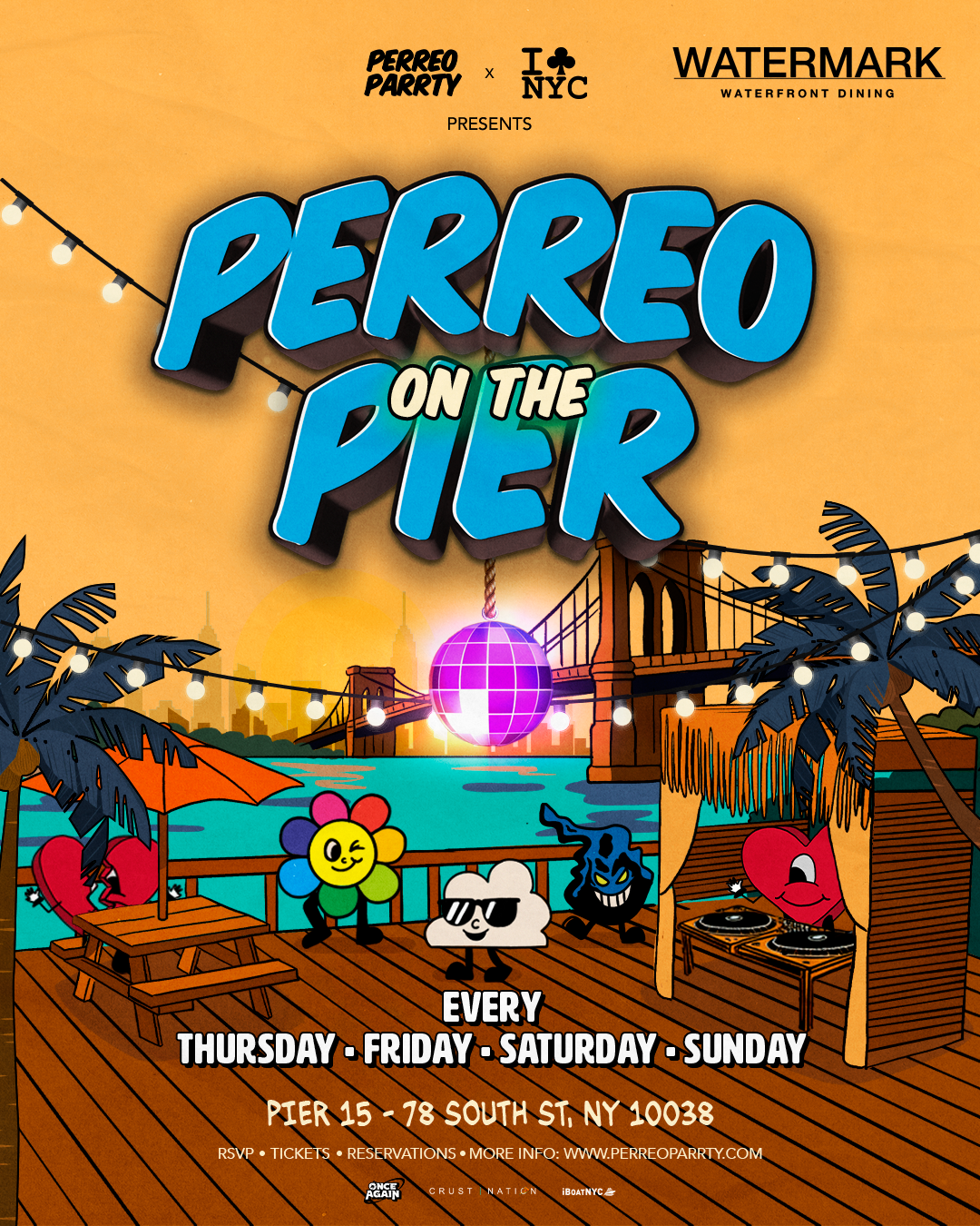 Buy tickets for Perreo on the Pier - Open-Air Latin & Reggaeton Dance Party NYC Perreo on the Pier - Open-Air Latin & Reggaeton Dance Party NYC
