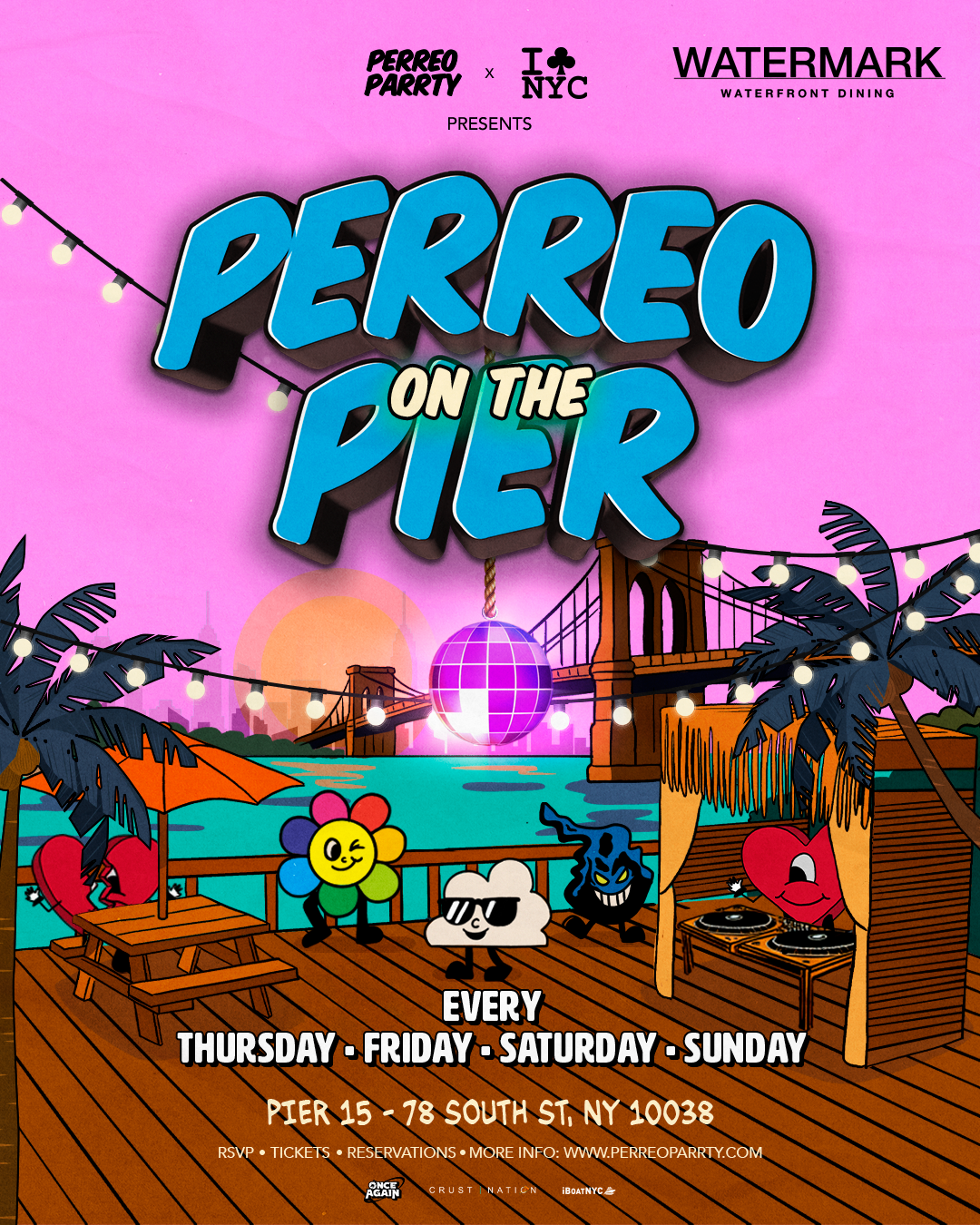 Buy tickets for Perreo on the Pier - Open-Air Latin & Reggaeton Dance Party NYC Perreo on the Pier - Open-Air Latin & Reggaeton Dance Party NYC