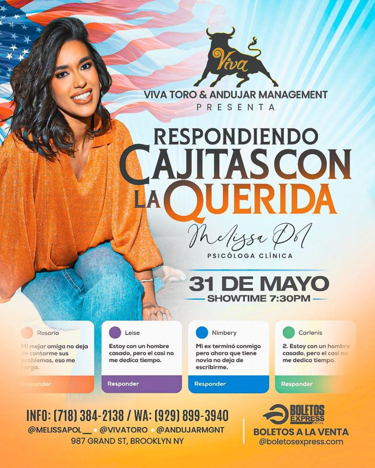 Buy tickets for RESPONDIENDO CAJITAS CON LA QUERIDA MELISSA POL RESPONDIENDO CAJITAS CON LA QUERIDA MELISSA POL