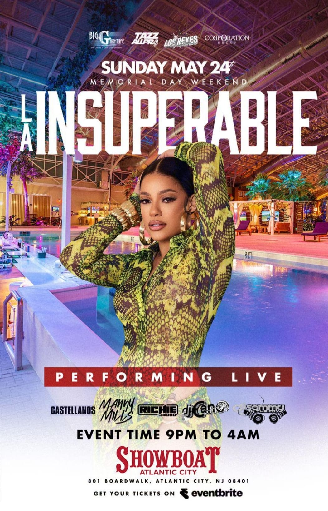La Insuperable en vivo: Memorial Day Weekend 2026: ShowBoat