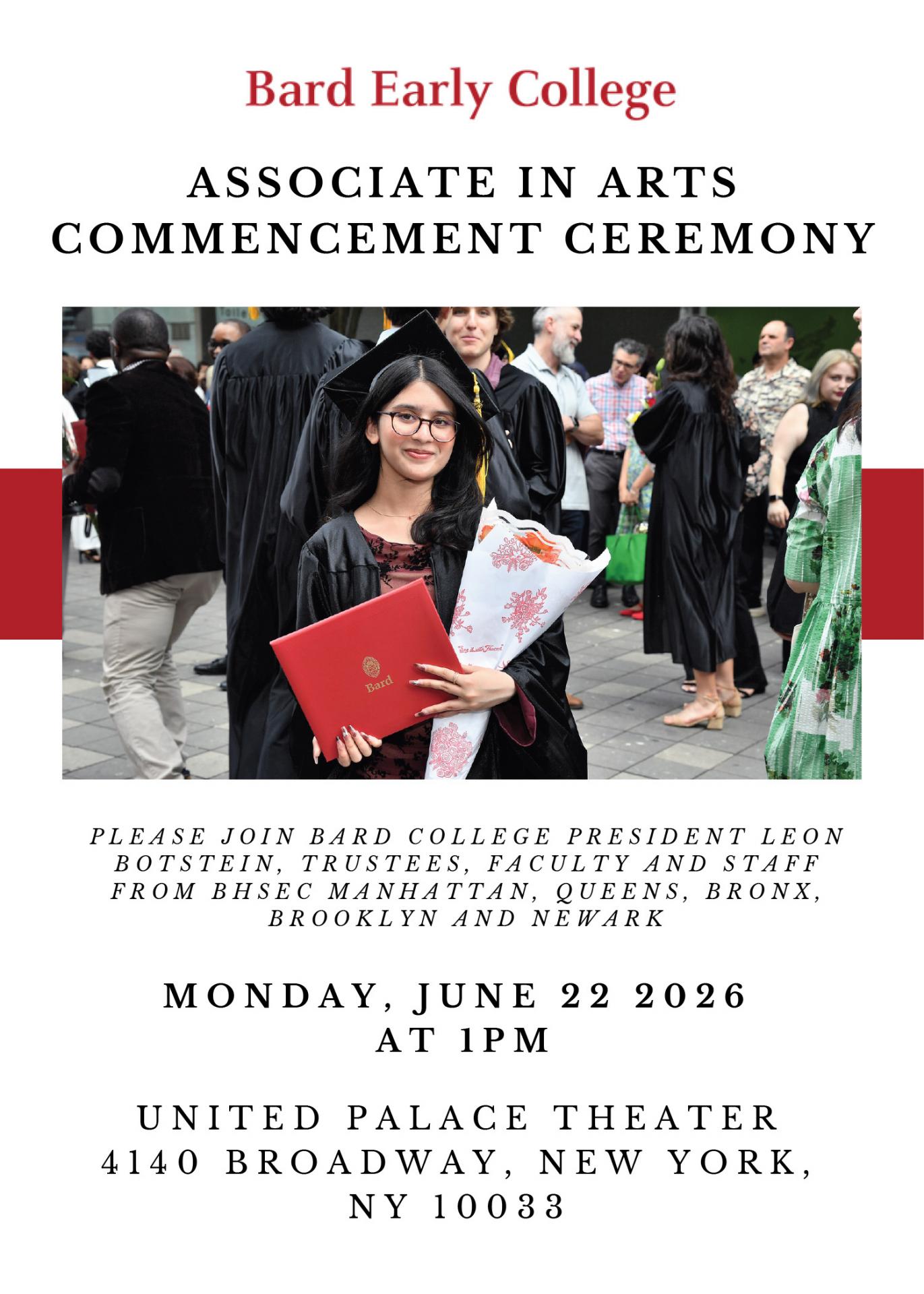ASSOCIATE IN ARTS COMMENCEMENT CEREMONY