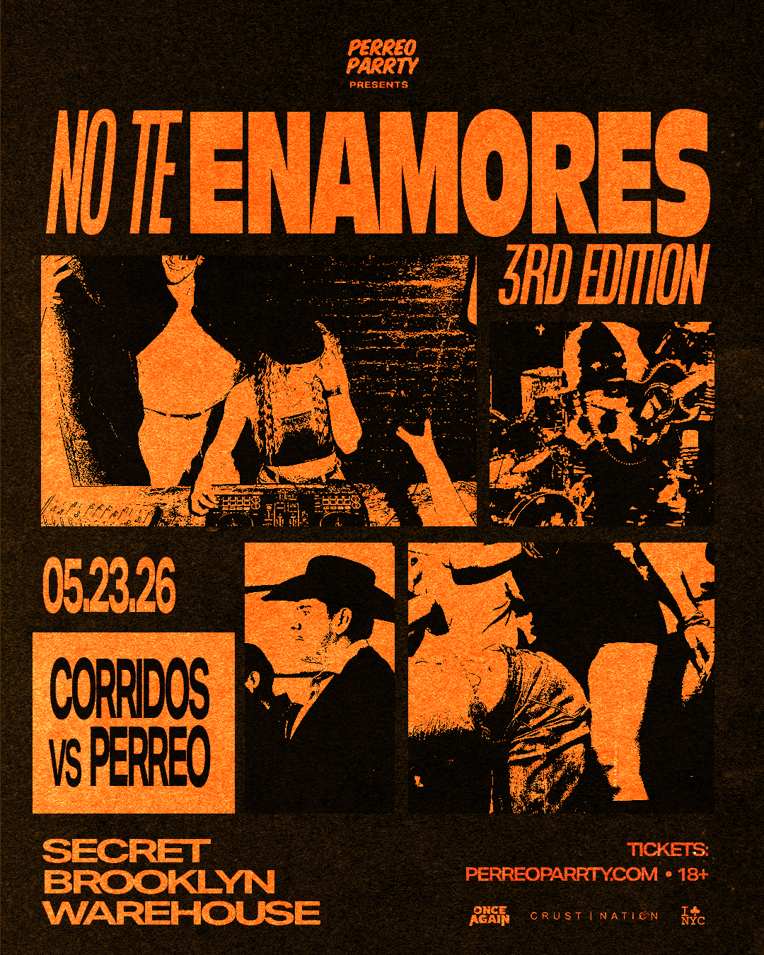 NO TE ENAMORES FEST 3 - Corridos v Reggaeton Brooklyn Warehouse Party, 18+