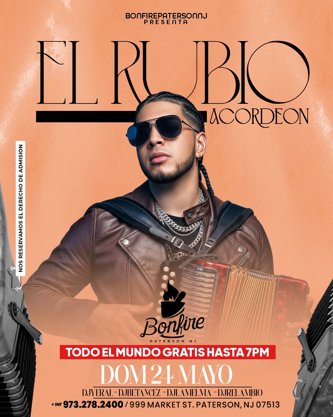 Buy tickets for El Rubio de la Acordeon El Rubio de la Acordeon