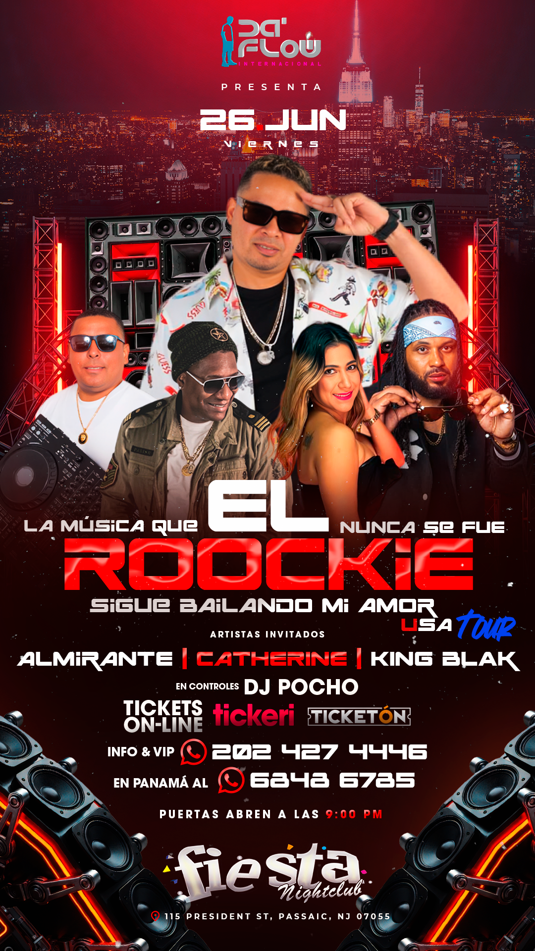 El Roockie Sigue Bailando Mi Amor Tour en Passaic NJ