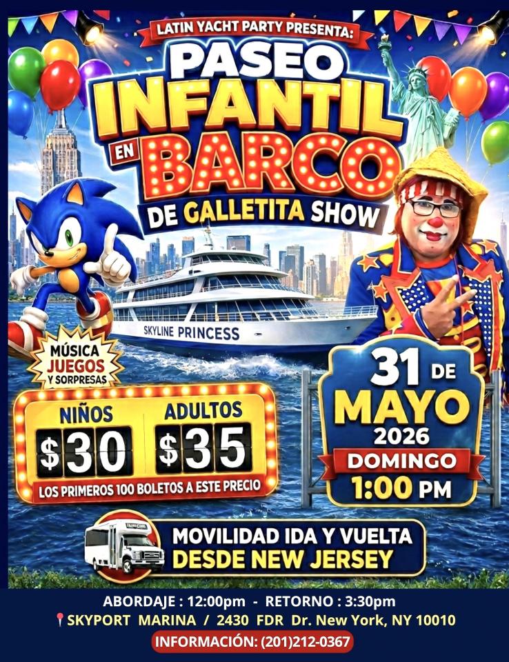 Buy tickets for PASEO FAMILIAR EN BARCO - NY PASEO FAMILIAR EN BARCO - NY