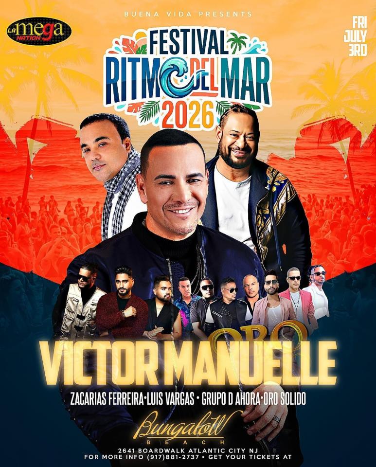 Buy tickets for Festival Ritmo Del Mar 2026 en Atlantic City | Victor Manuelle en Vivo Festival Ritmo Del Mar 2026 en Atlantic City | Victor Manuelle en Vivo