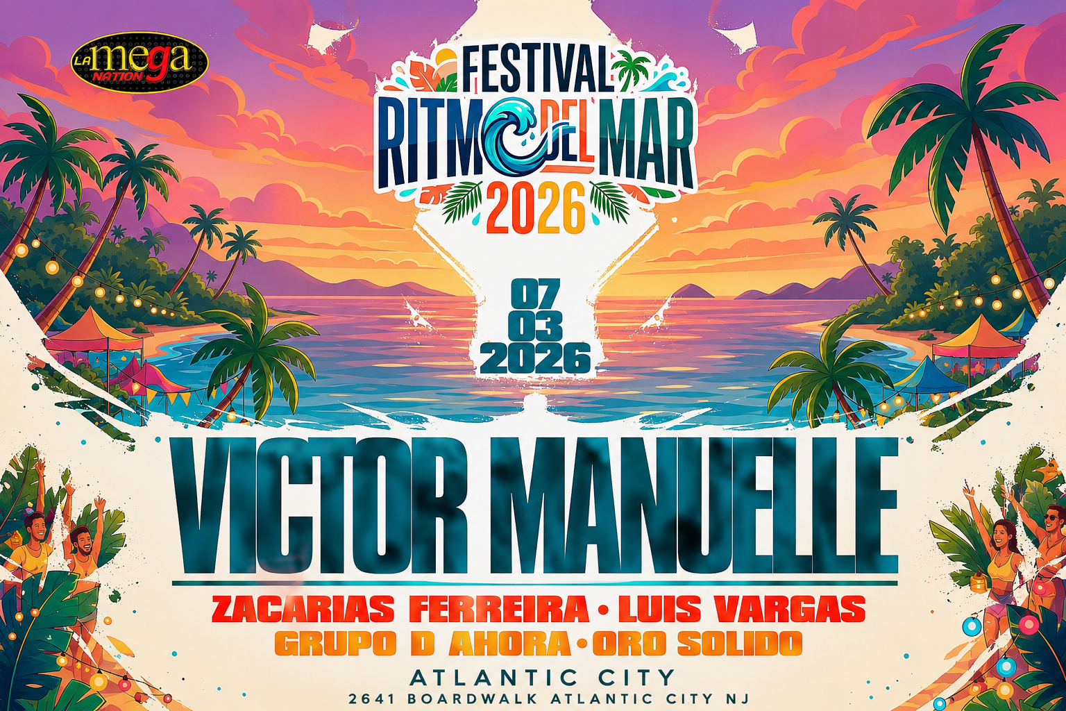 Festival Ritmo Del Mar 2026 en Atlantic City | Victor Manuelle en Vivo