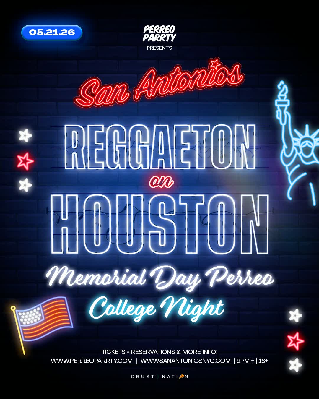 Reggaeton on Houston 18+ - Thursday College Night - Memorial Day Weekend