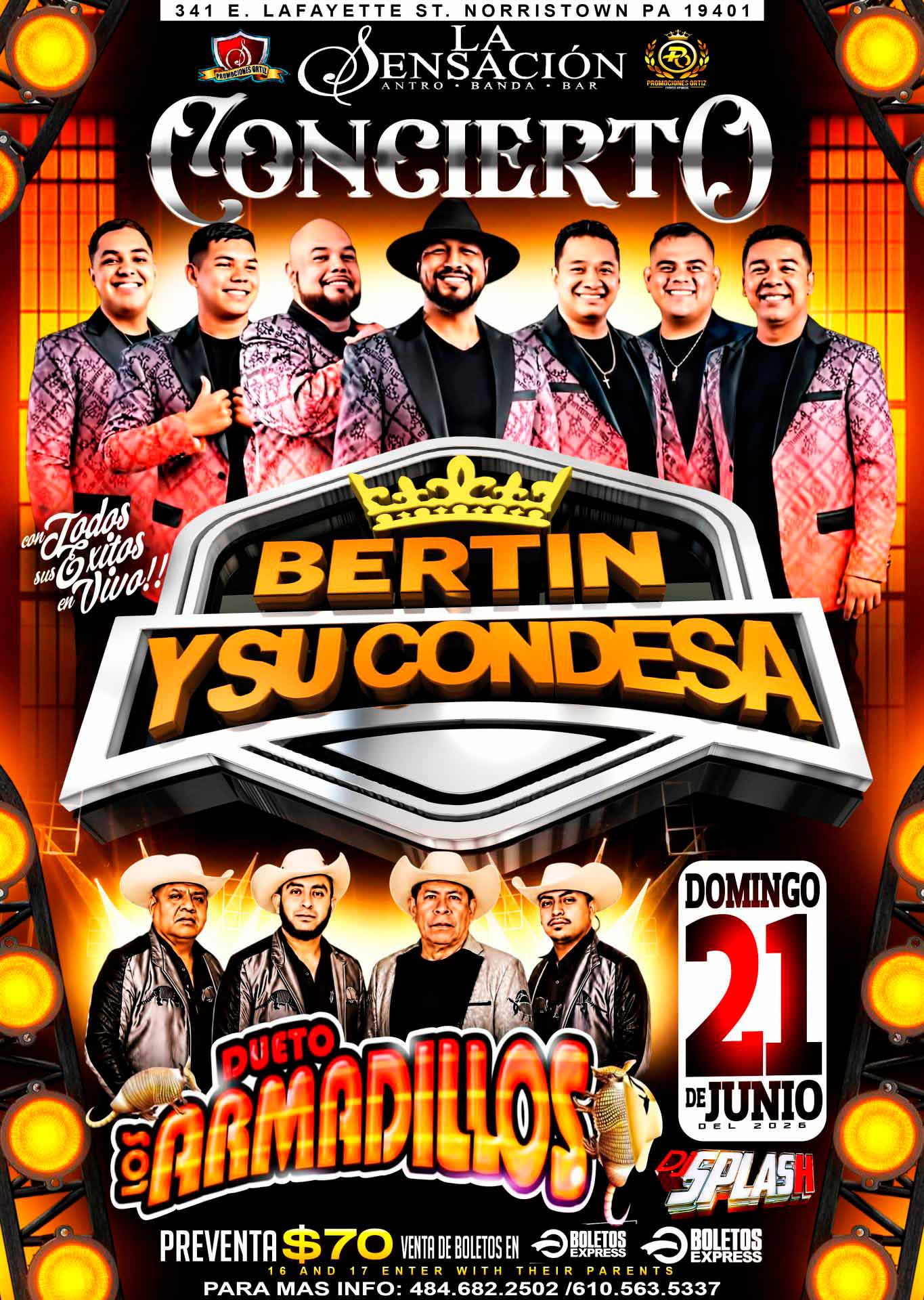 Buy tickets for BERTIN Y SU CONDESA & DUETO LOS AMARILLOS BERTIN Y SU CONDESA & DUETO LOS AMARILLOS