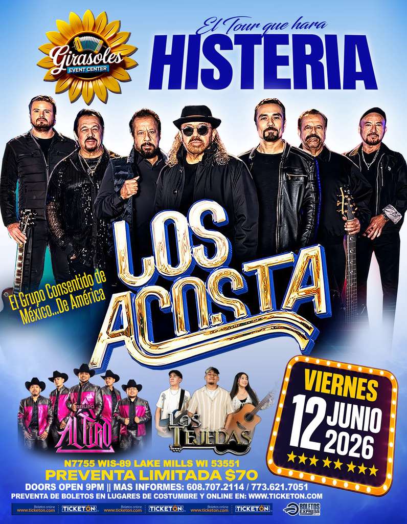 Buy tickets for LOS ACOSTA, GRUPO AL TIRO & LOS TEJADAS LOS ACOSTA, GRUPO AL TIRO & LOS TEJADAS