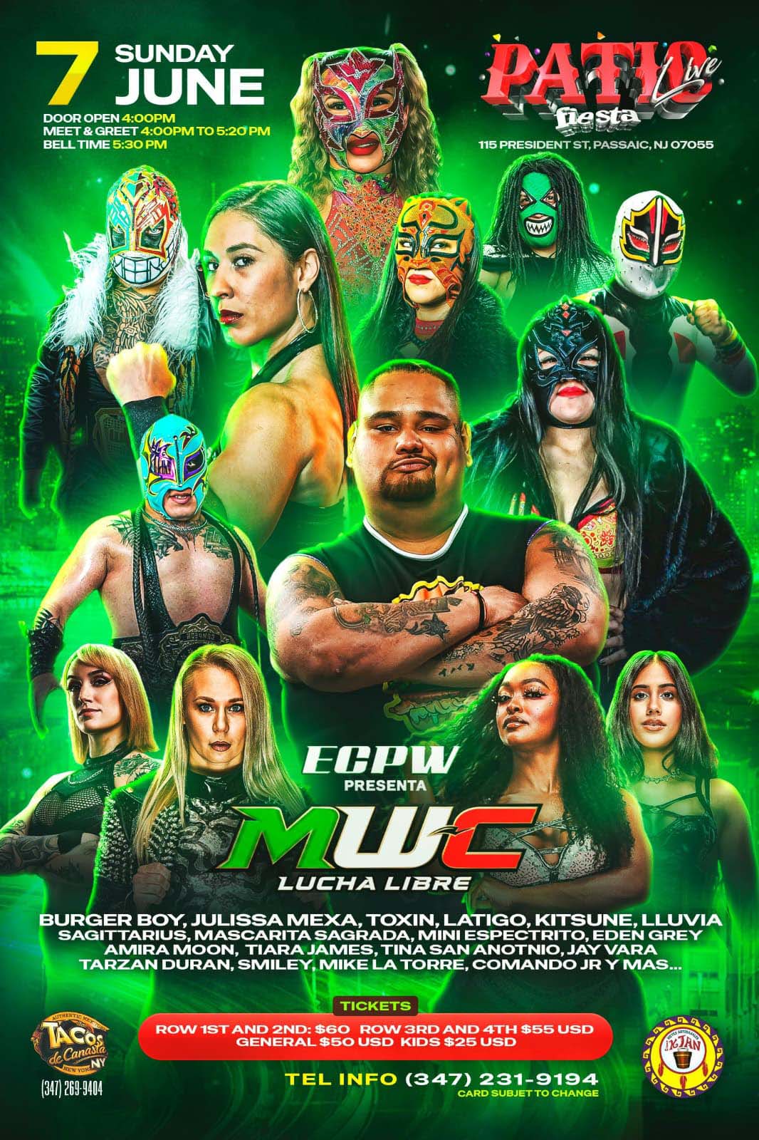 Buy tickets for MWC LUCHA LIBRE, EN FIESTA PATIO MWC LUCHA LIBRE, EN FIESTA PATIO