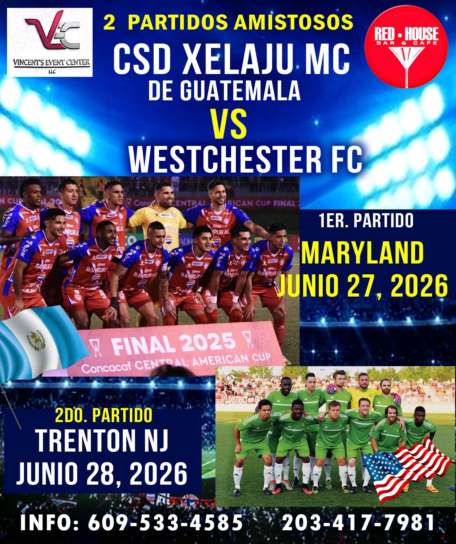 Buy tickets for PARTIDOS AMISTOSOS CSD XELAJU MC DE GUATEMALA VS WESTCHESTER FC, EN LIGHTHOUSE FIELD PARTIDOS AMISTOSOS CSD XELAJU MC DE GUATEMALA VS WESTCHESTER FC, EN LIGHTHOUSE FIELD