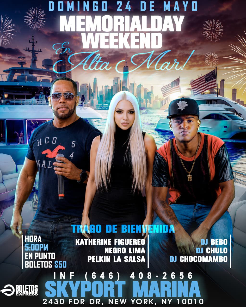MEMORIAL DAY WEEKEND - EN ALTA MAR
