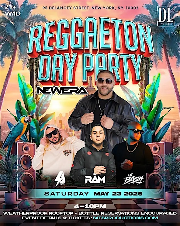 Reggaeton Day Party at DL Rooftop NYC Featuring DJ New Era – May 23