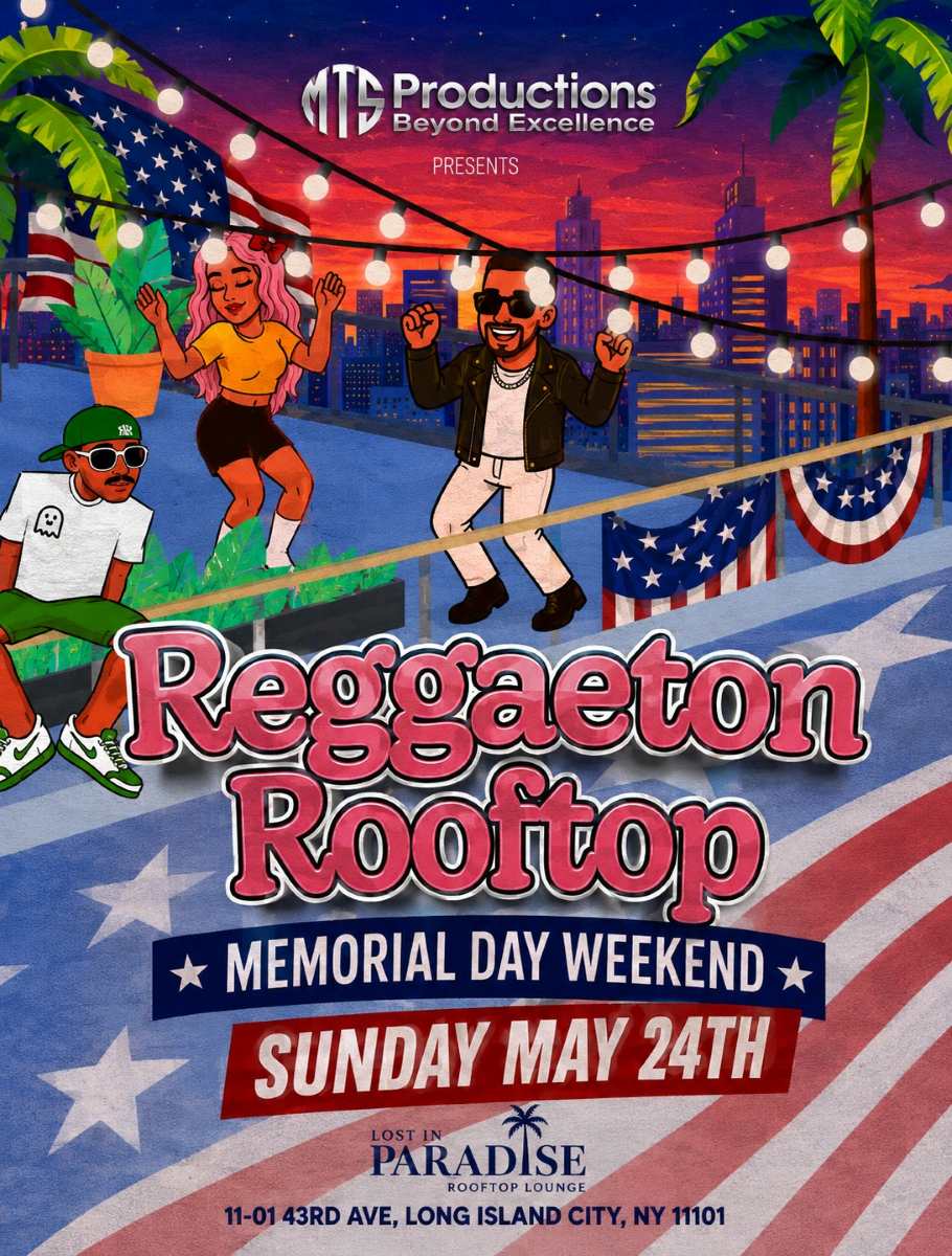 Buy tickets for Reggaeton Rooftop NYC Memorial Day Weekend Party in Long Island City Reggaeton Rooftop NYC Memorial Day Weekend Party in Long Island City